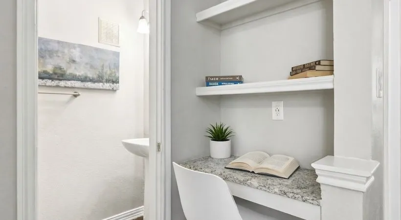 Image of Furnished Model Home. Actual unit will have similar finishes but may vary. Units are not furnished.