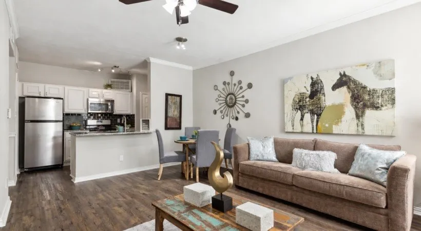 Image of Furnished Model Home. Actual unit will have similar finishes but may vary. Units are not furnished.