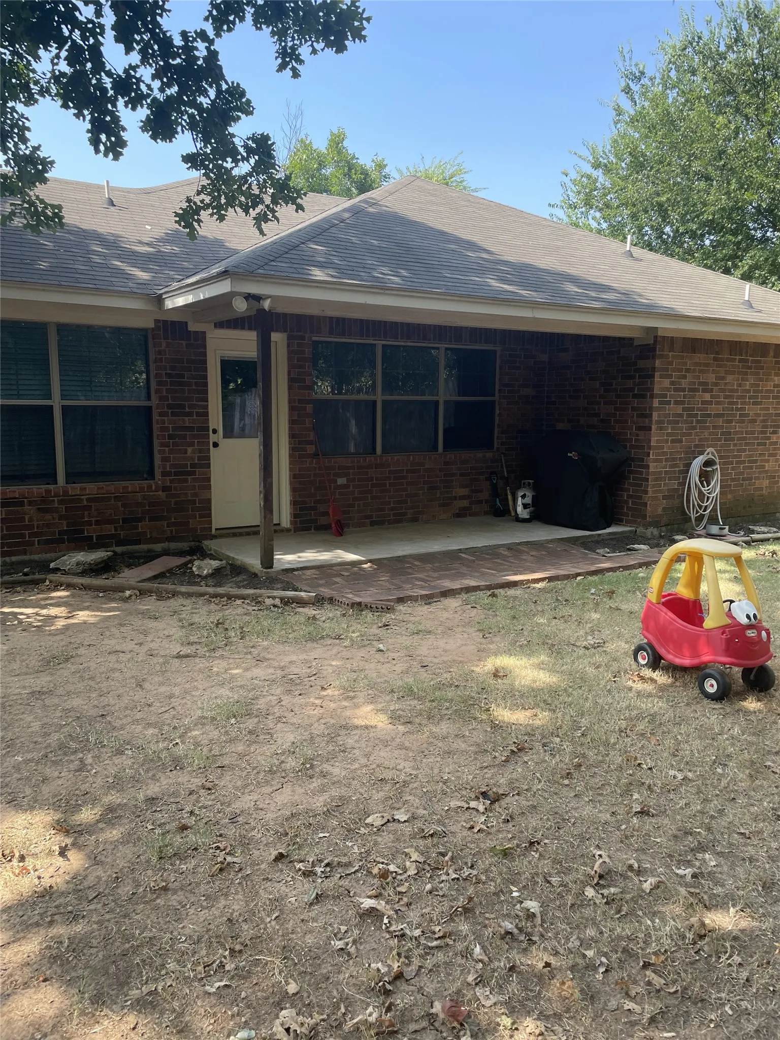 Covered rear patio