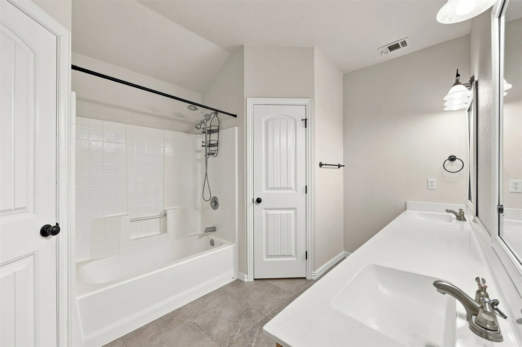 his and hers vanities and walk in closets