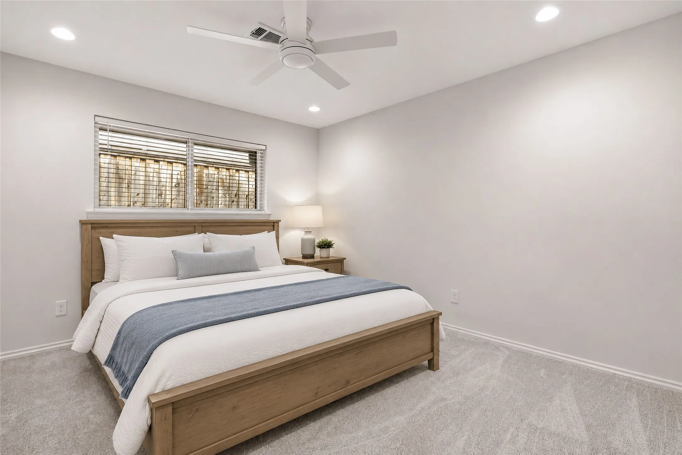virtually staged bedroom