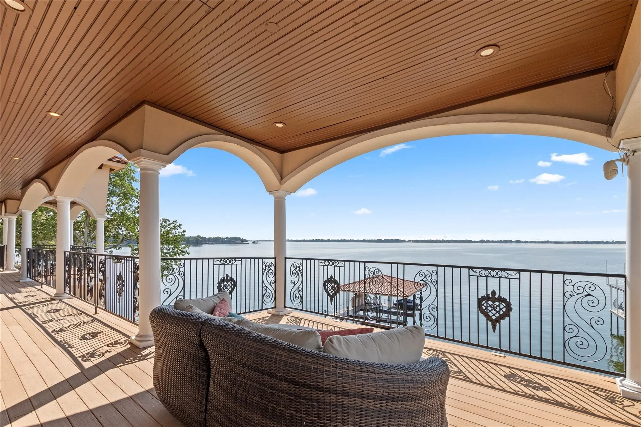 Full-length balcony with composite decking—perfect for entertaining and low-maintenance living.