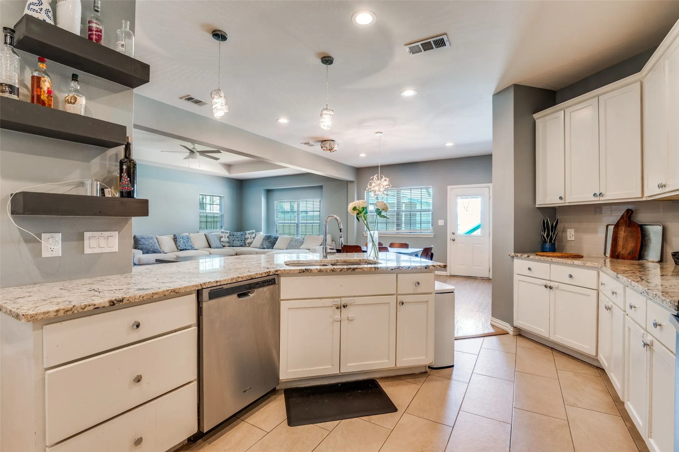 Storage, storage, storage! And sleek built-ins.