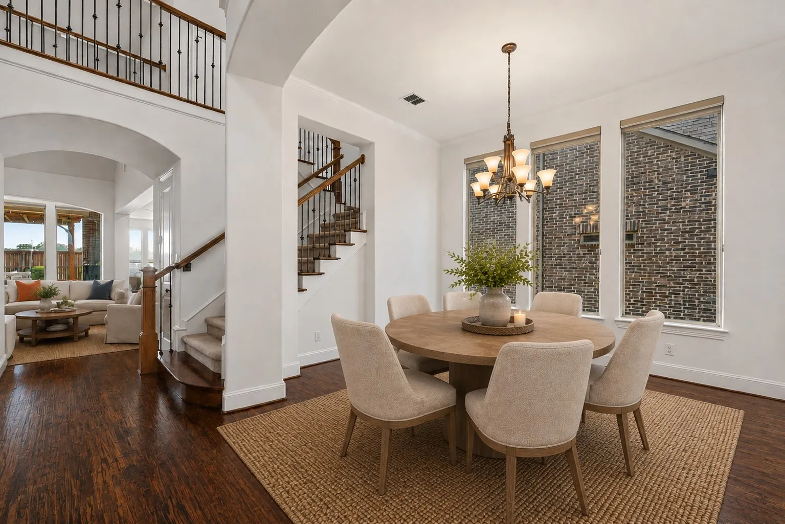 Dining room - virtually staged