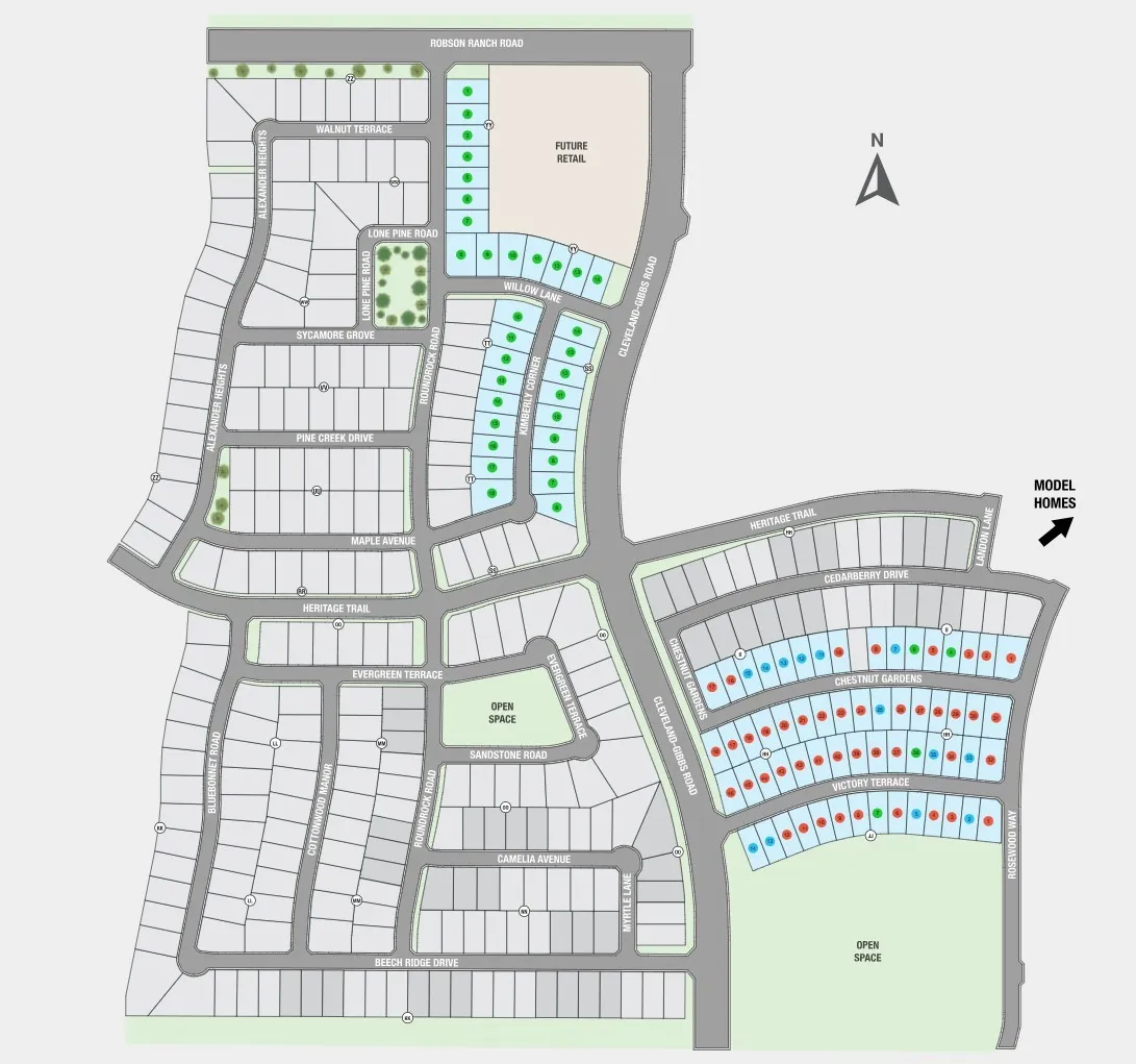 The Ridge at Northlake Sitemap