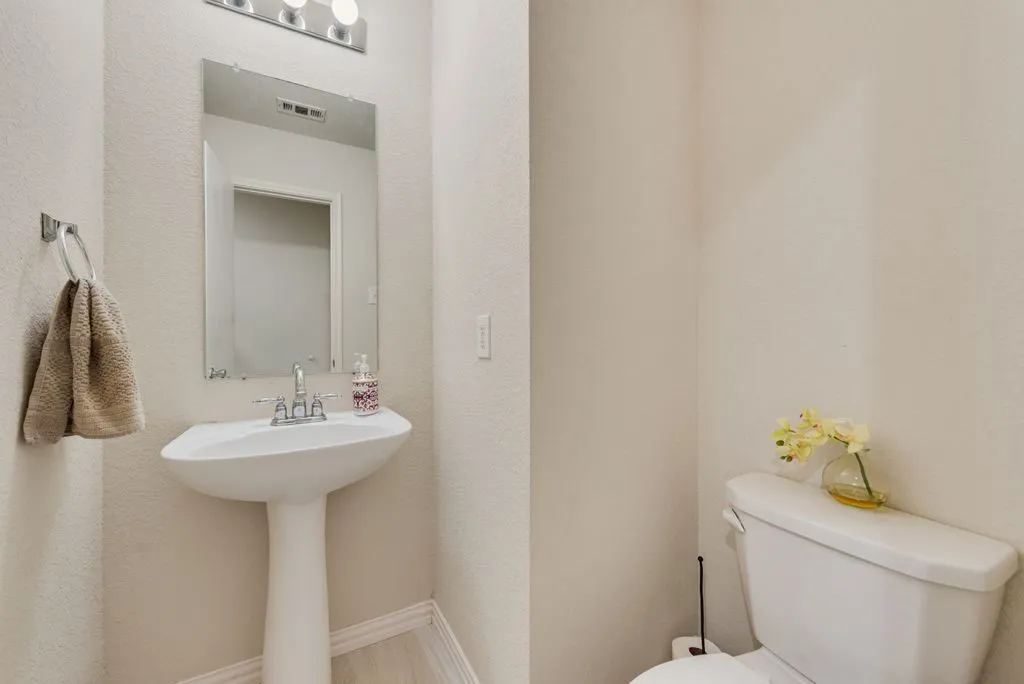 First floor half bathroom