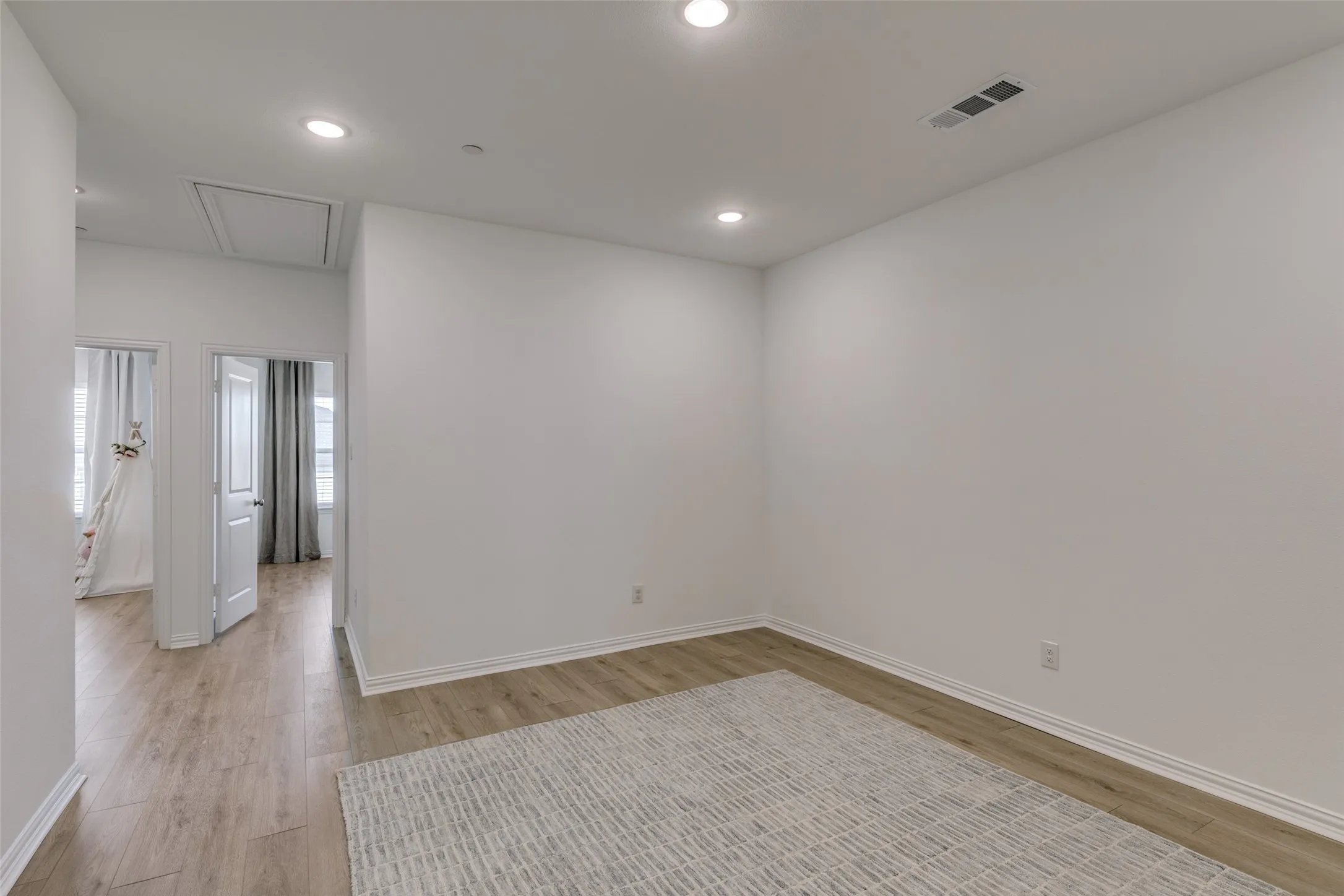 large flex space upstairs