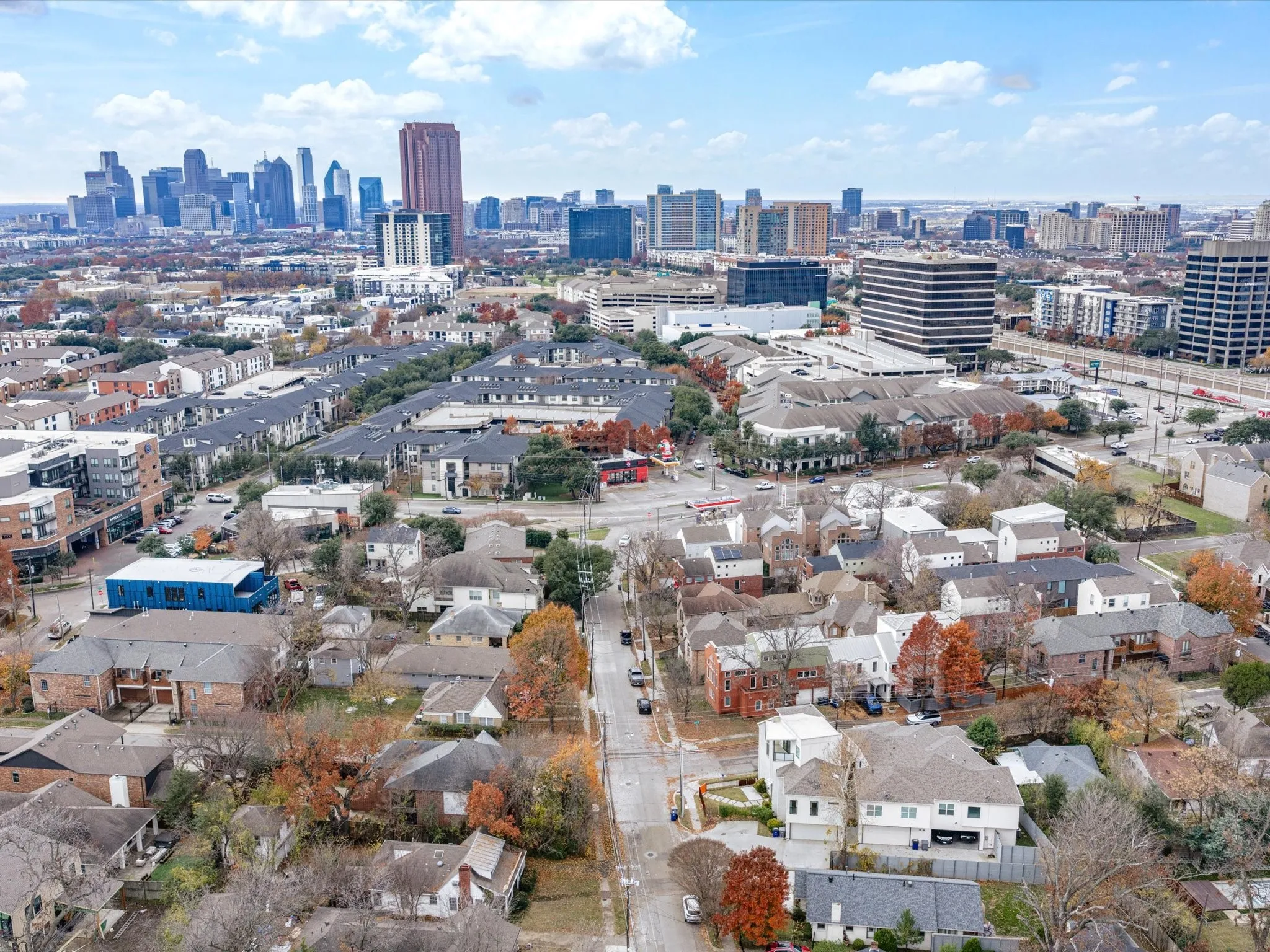 View of city skyline