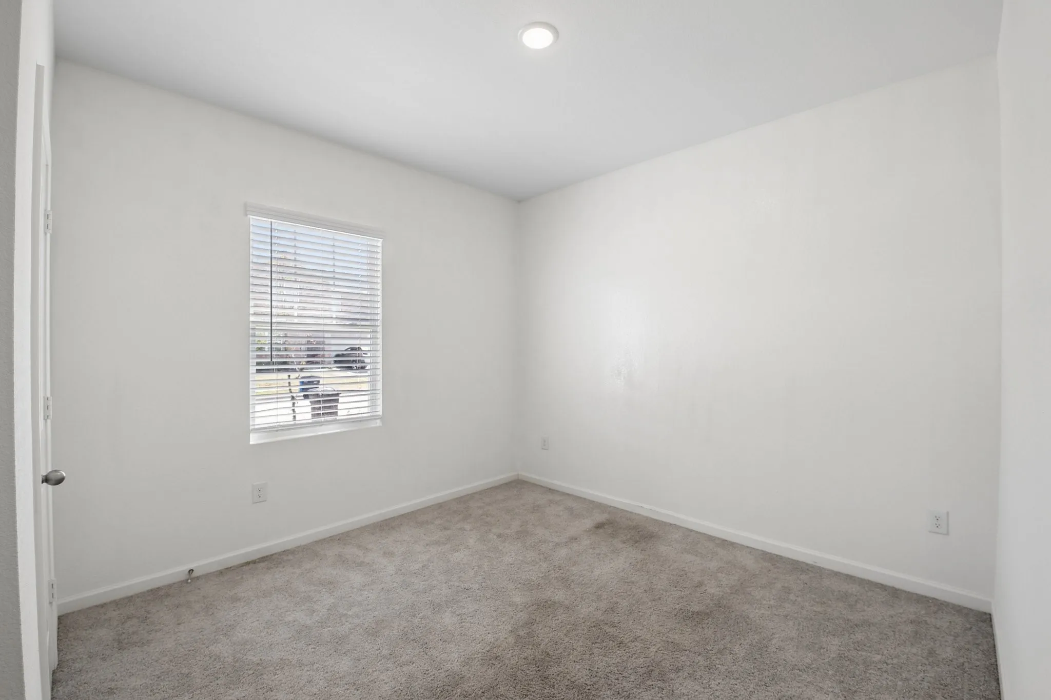 Front bedroom has large closet
