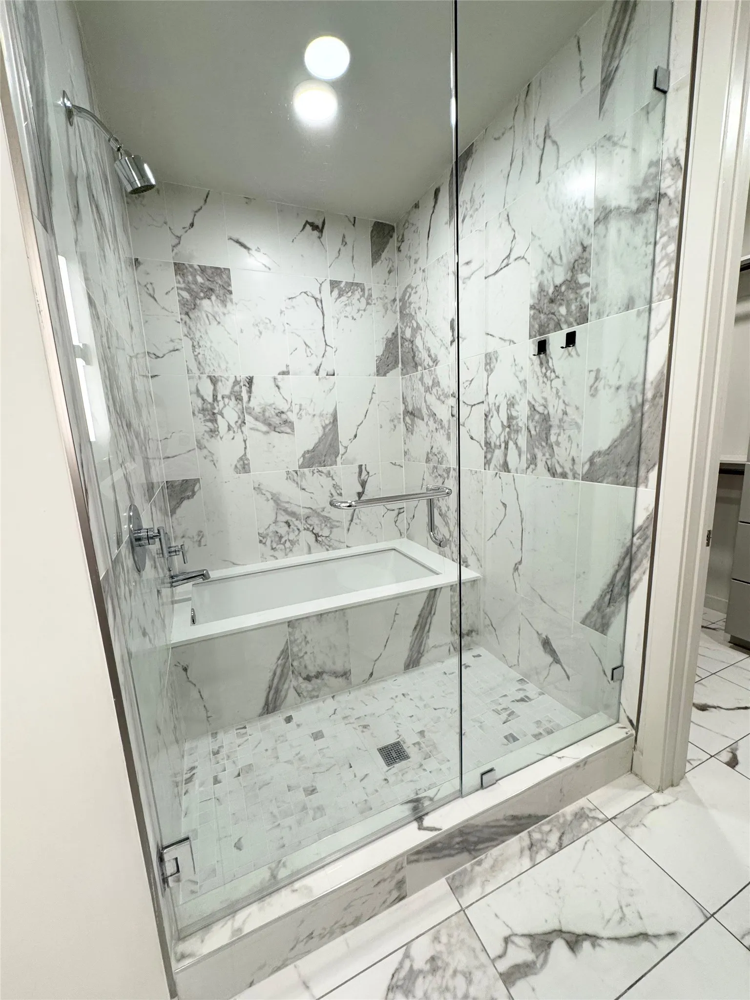 Bathroom featuring independent shower and bath