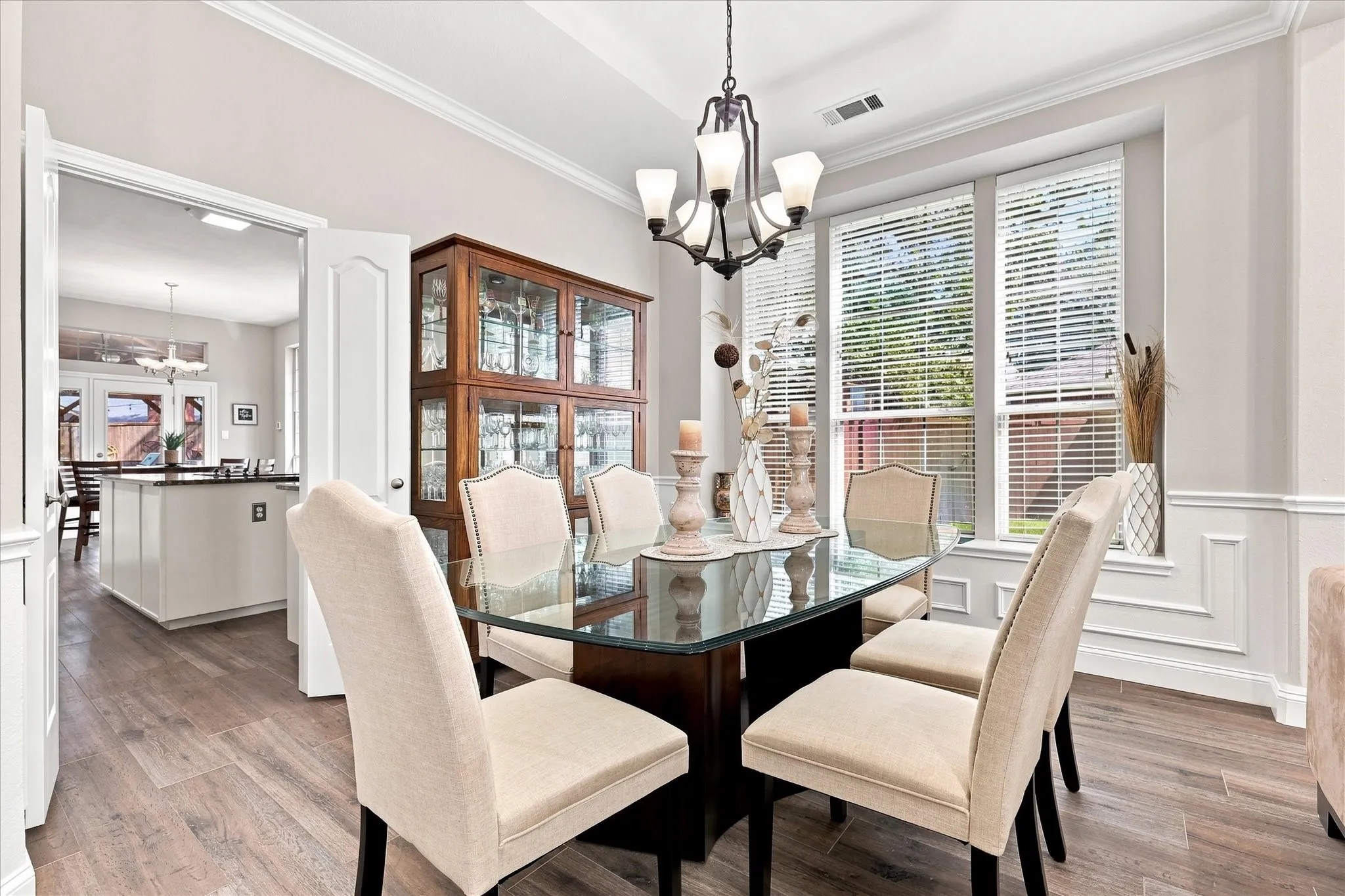 Formal dining room off the kitchen
