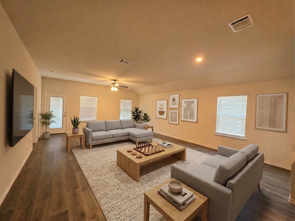 Virtually Staged Living Room