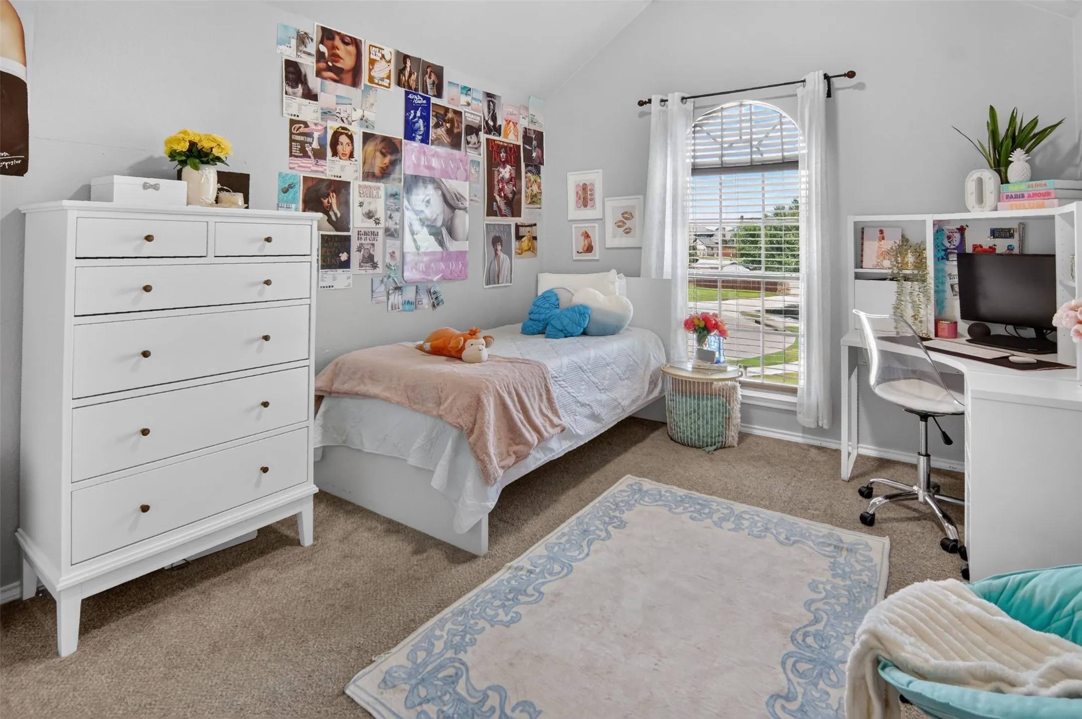fun bedroom with personality.