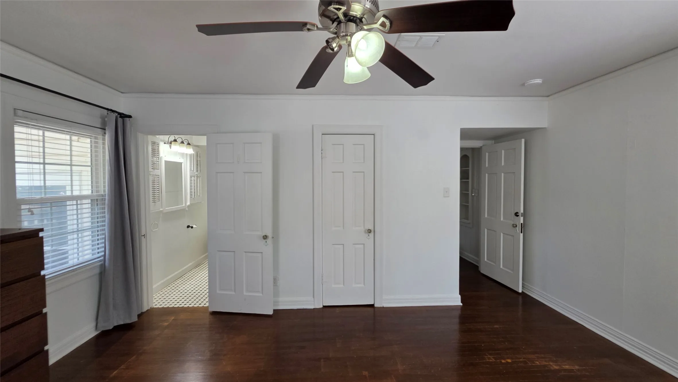 Downstairs, Primary Suite 2 of 2. Two separate closets (one is near the entrance to the suite), plus an ensuite bathroom!