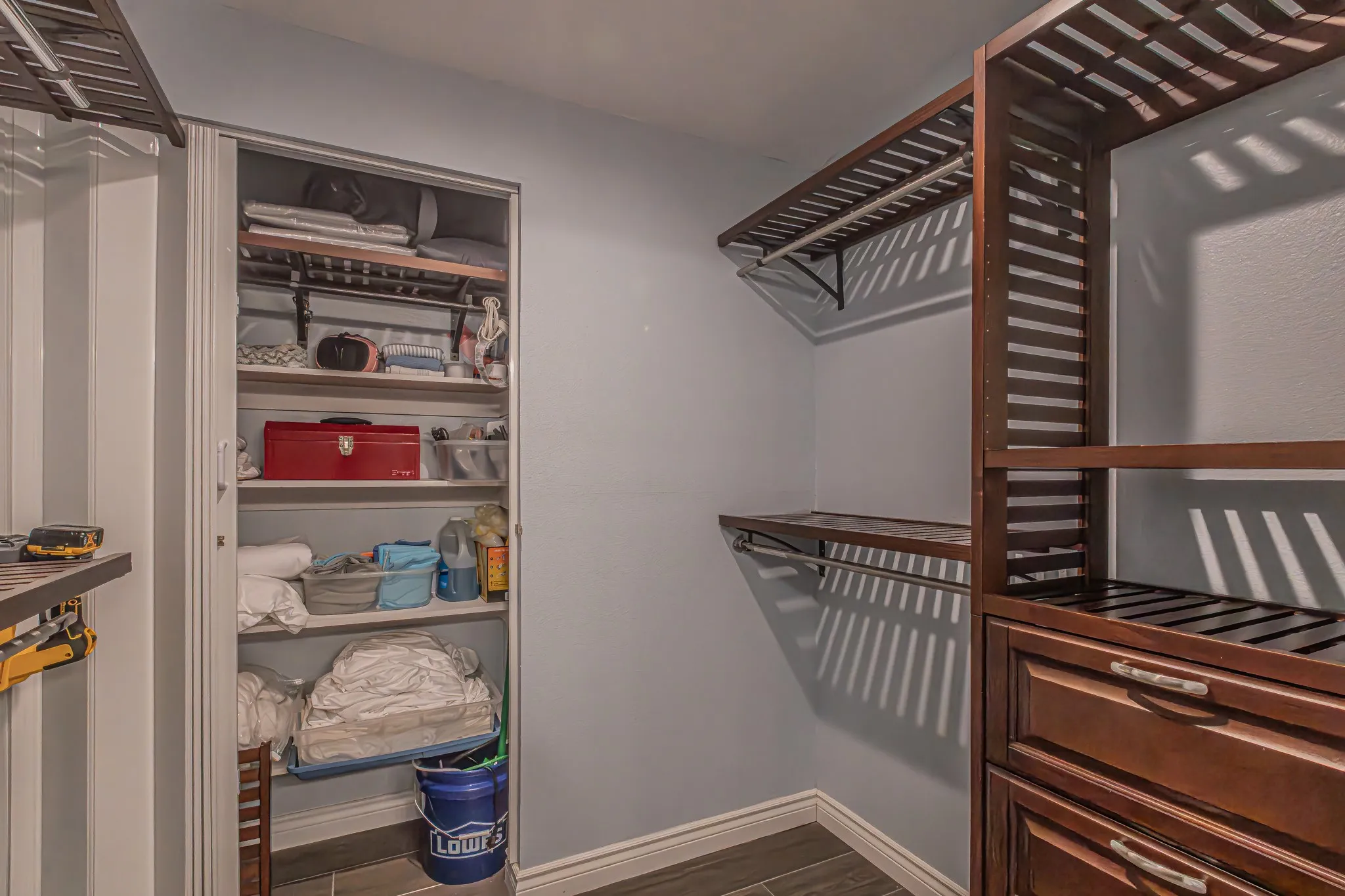 Primary closet