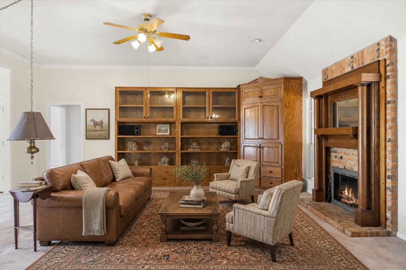 Virtually Staged Living Room