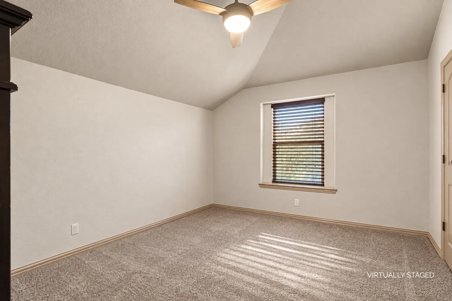 Third Upstairs Bedroom with ceiling fan and closet