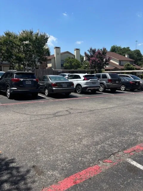 View of uncovered parking lot