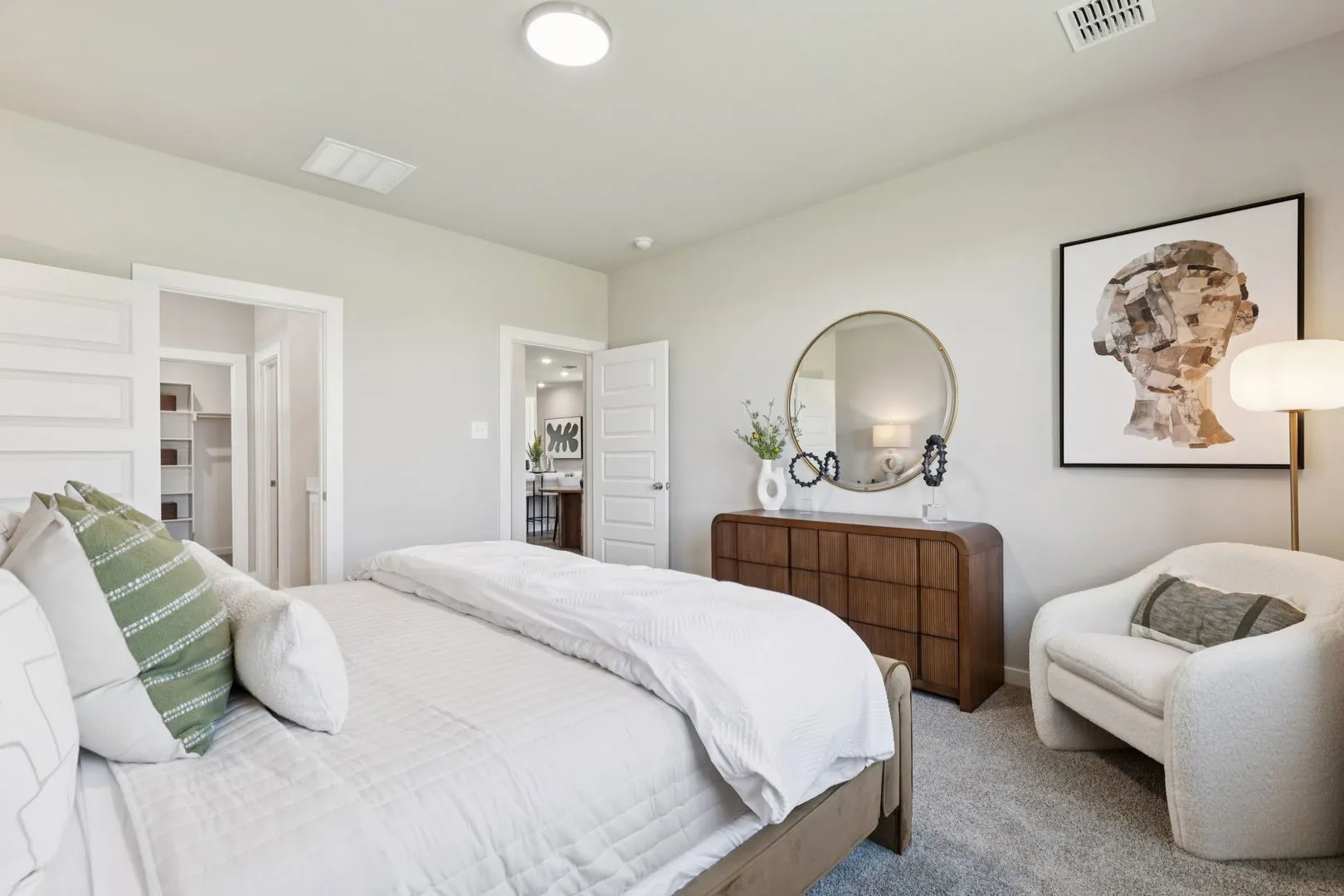Primary Suite in the Magnolia home plan by Trophy Signature Homes – REPRESENTATIVE PHOTO