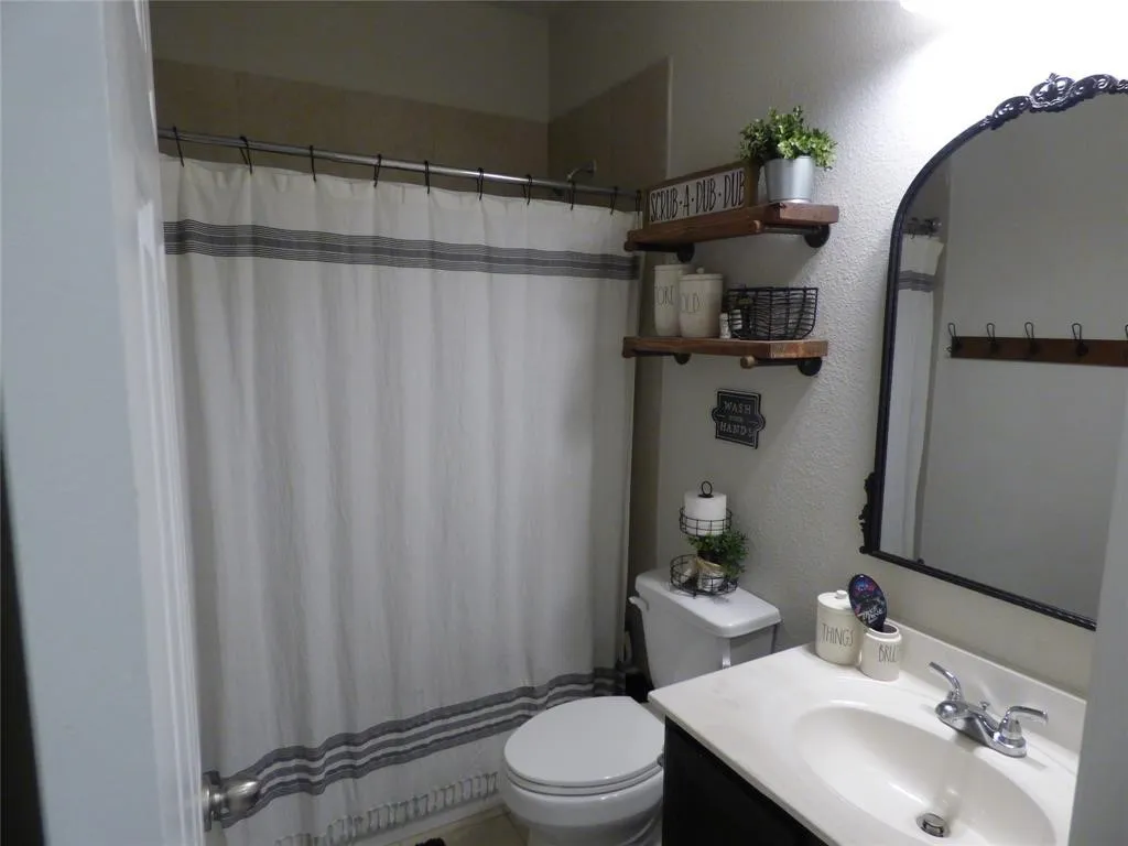 Hallway bathroom