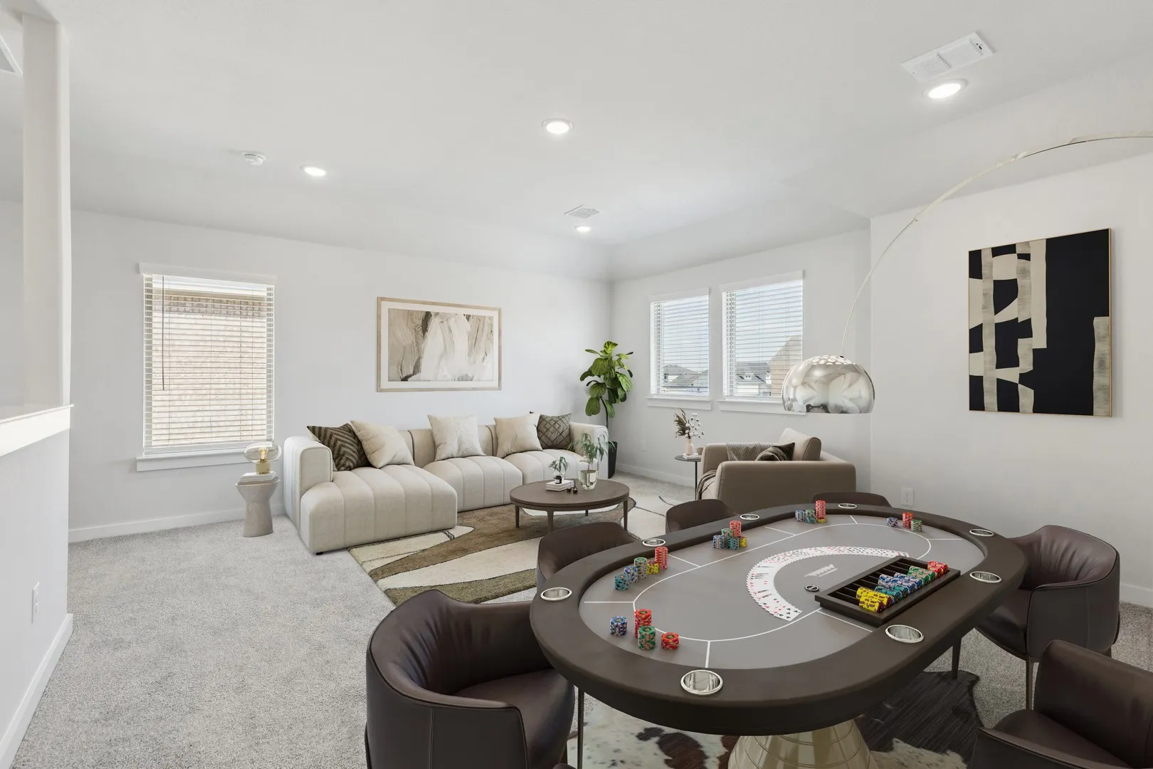 Game Room in the Masters home plan by Trophy Signature Homes – REPRESENTATIVE PHOTO