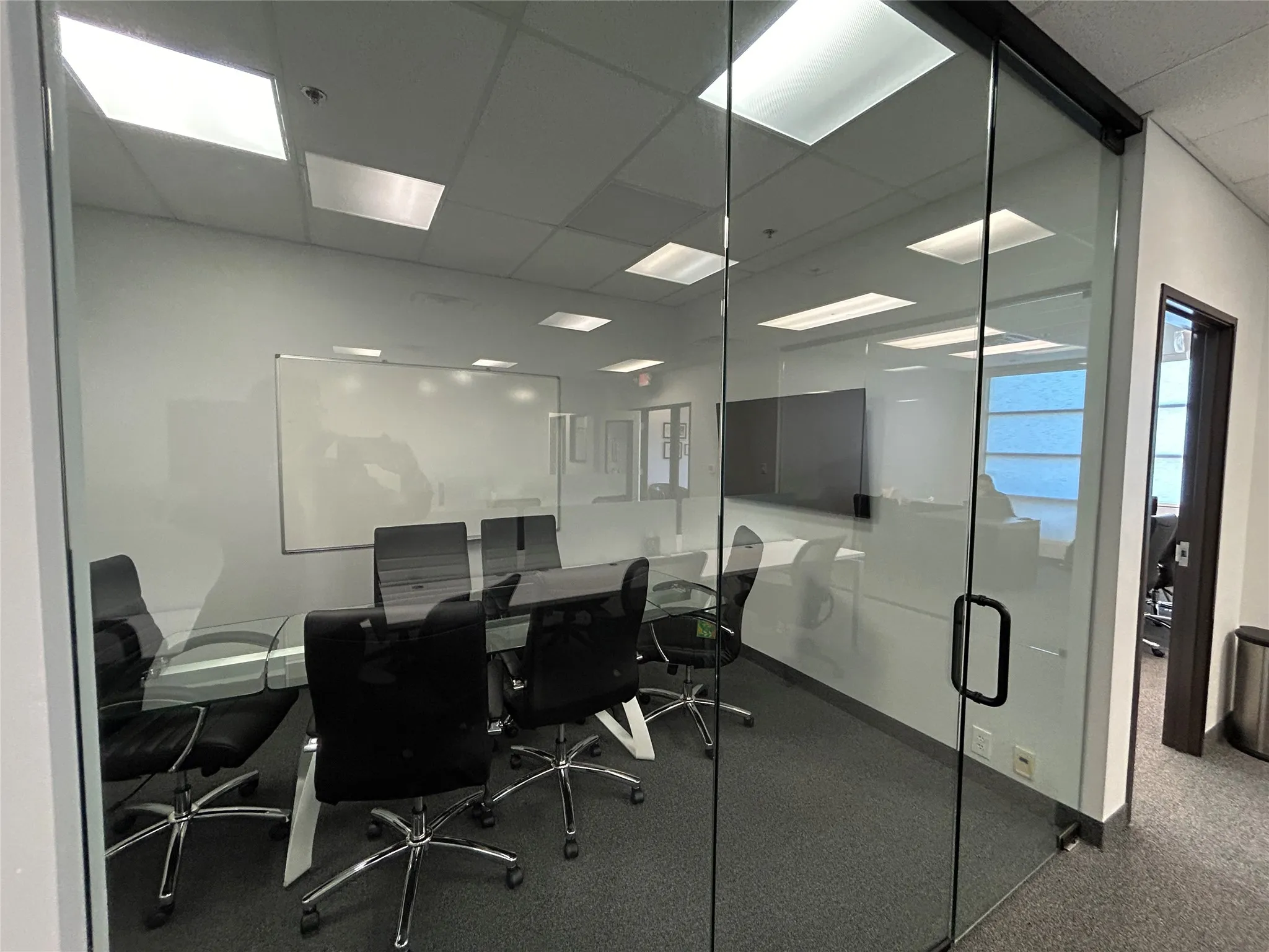Glass conference room