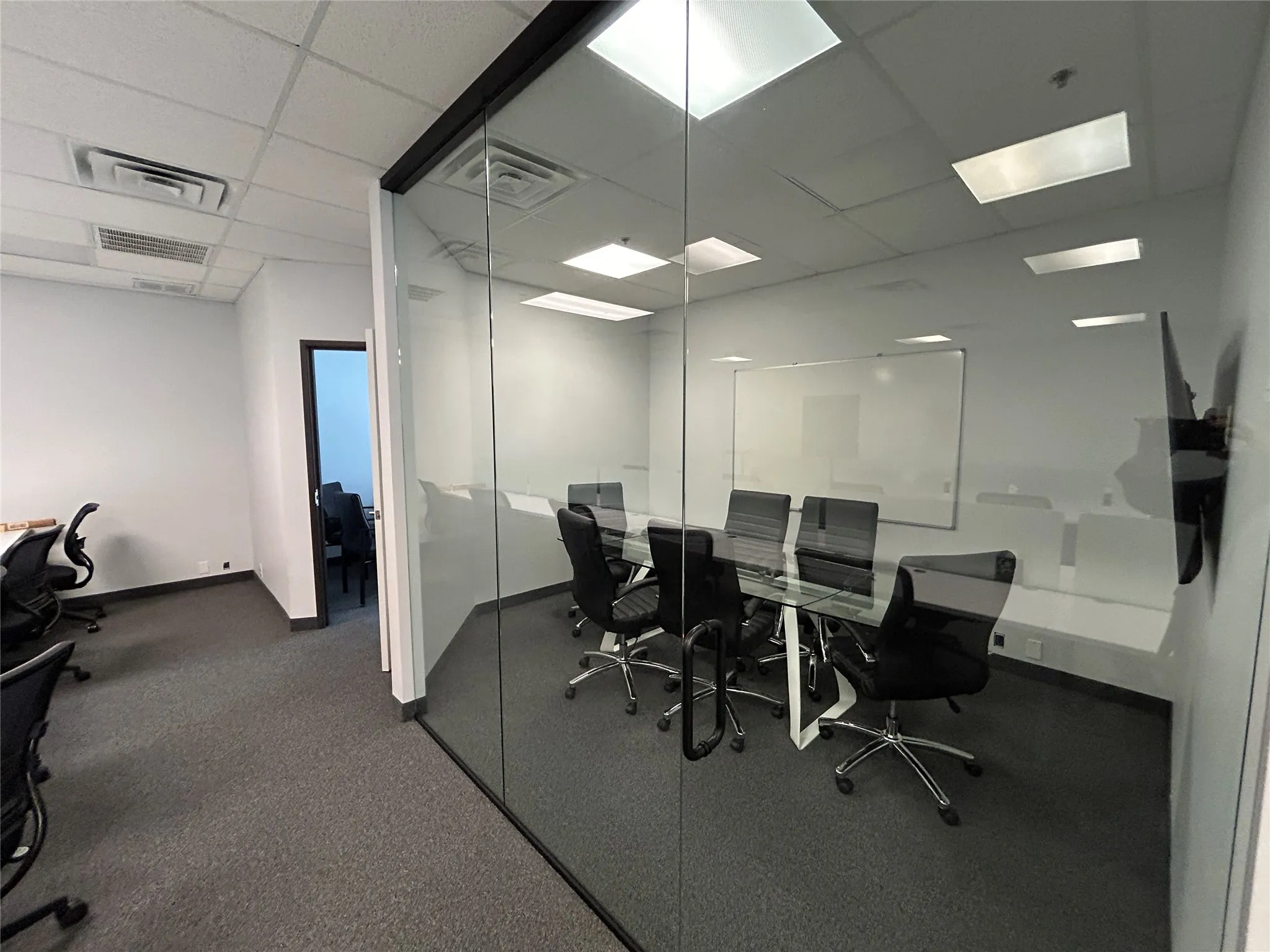 Glass conference room