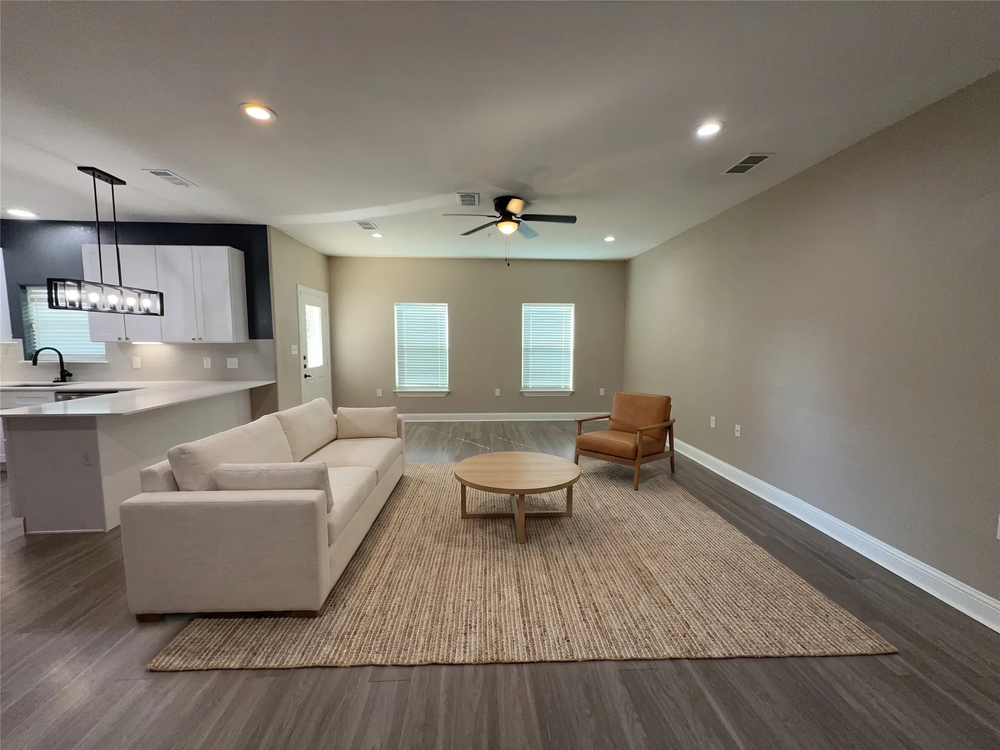 Virtually staged. Furniture and decor are not included.
