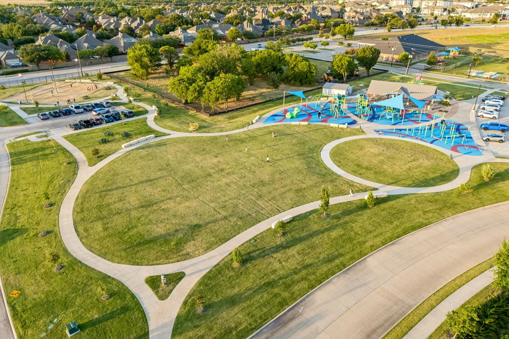 Nearby community green space provides additional opportunities for outdoor recreation.