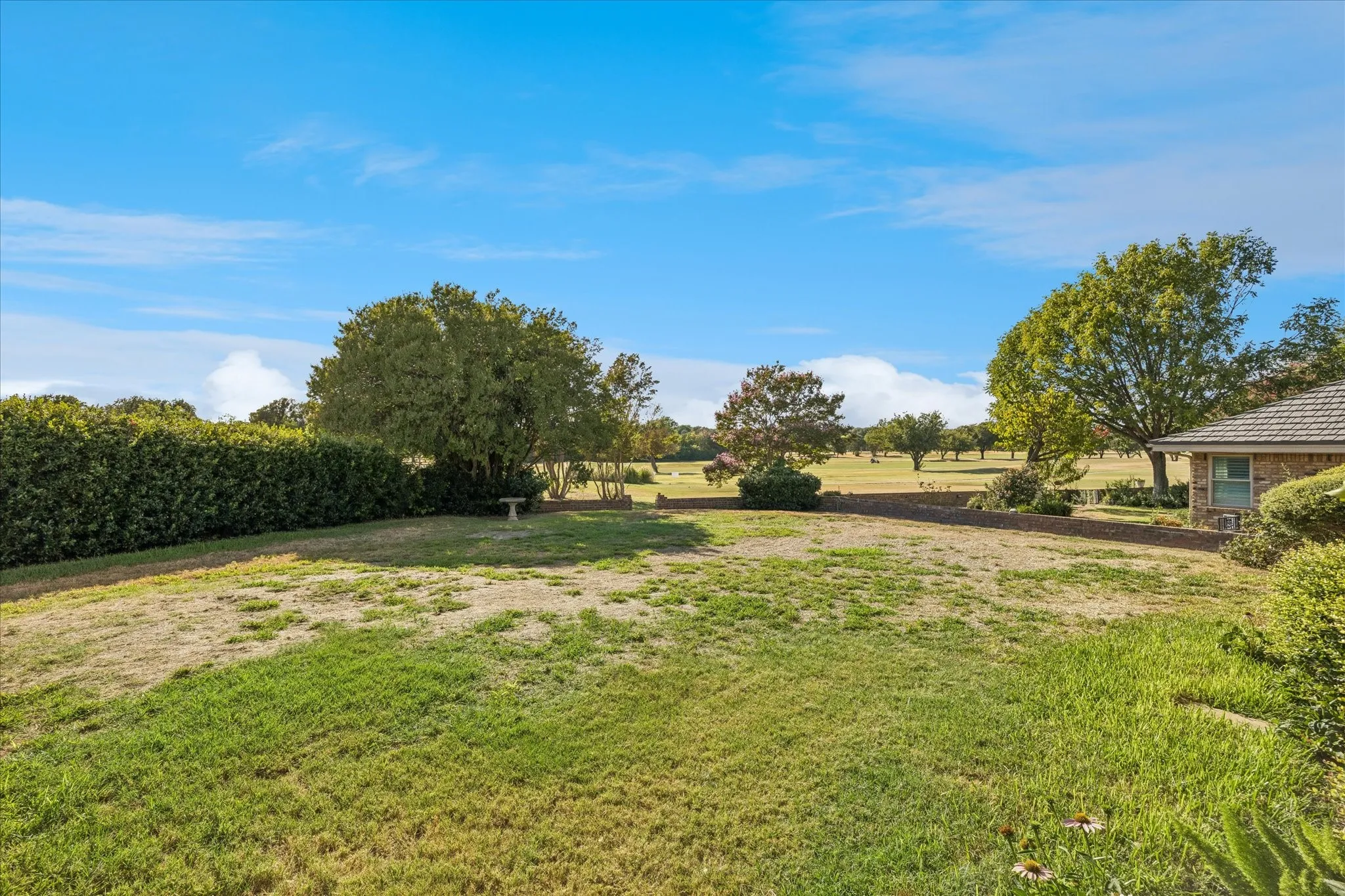Lovely view of the 13th hole of Diamond Oaks Country Club golf course.