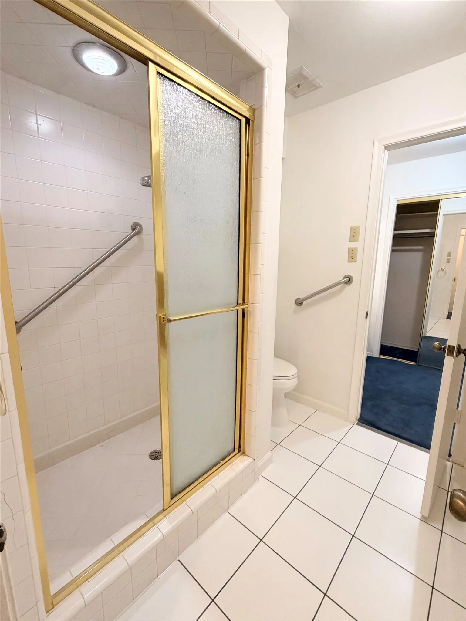 Shower & Bath tub..... Tub has shelves made that are just sitting on the bathtub and not permanent