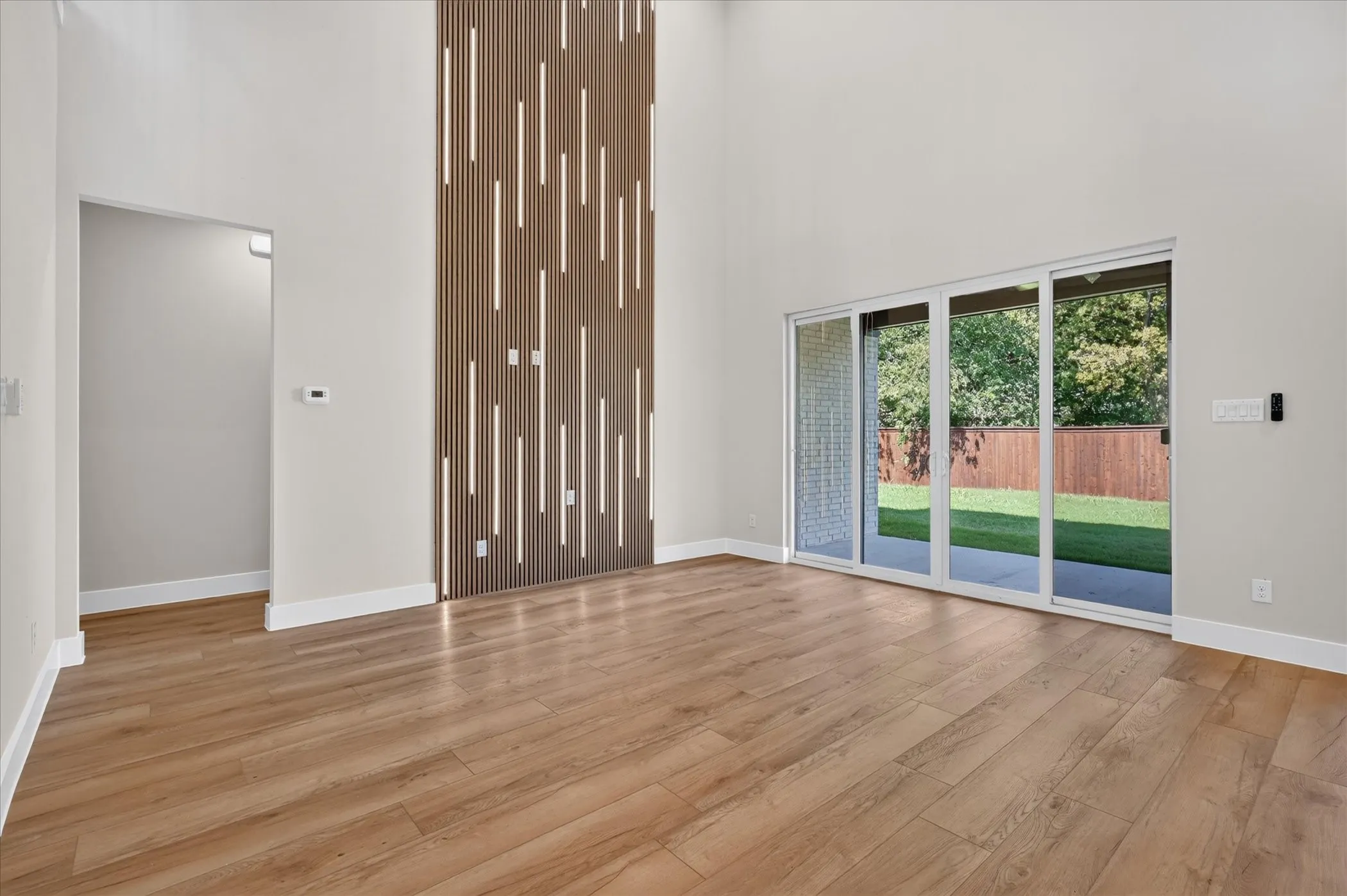 LED Accent Wall in Living Room