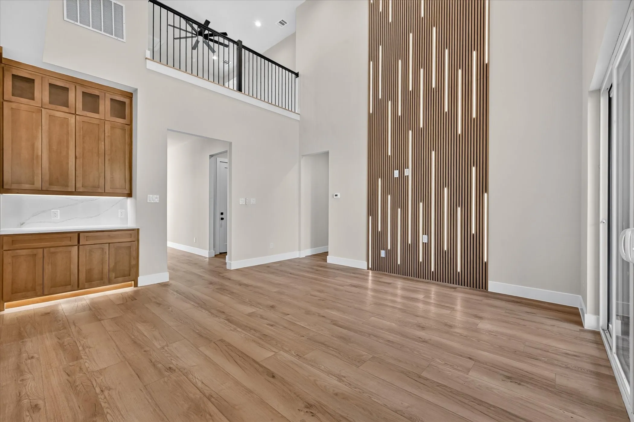 LED Accent Wall in Living Room