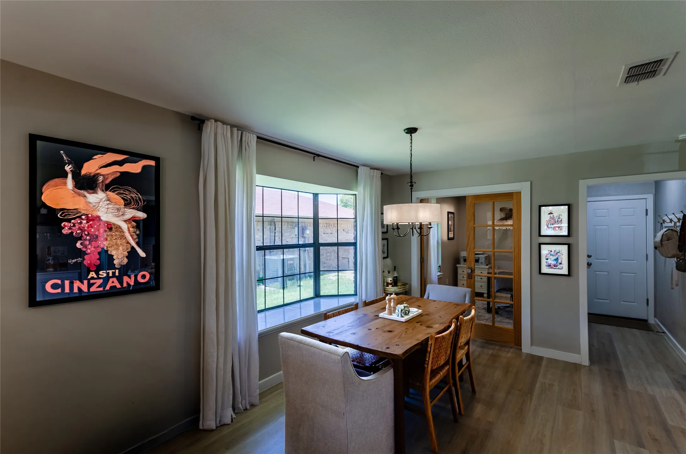 Hardwood-style flooring throughout
