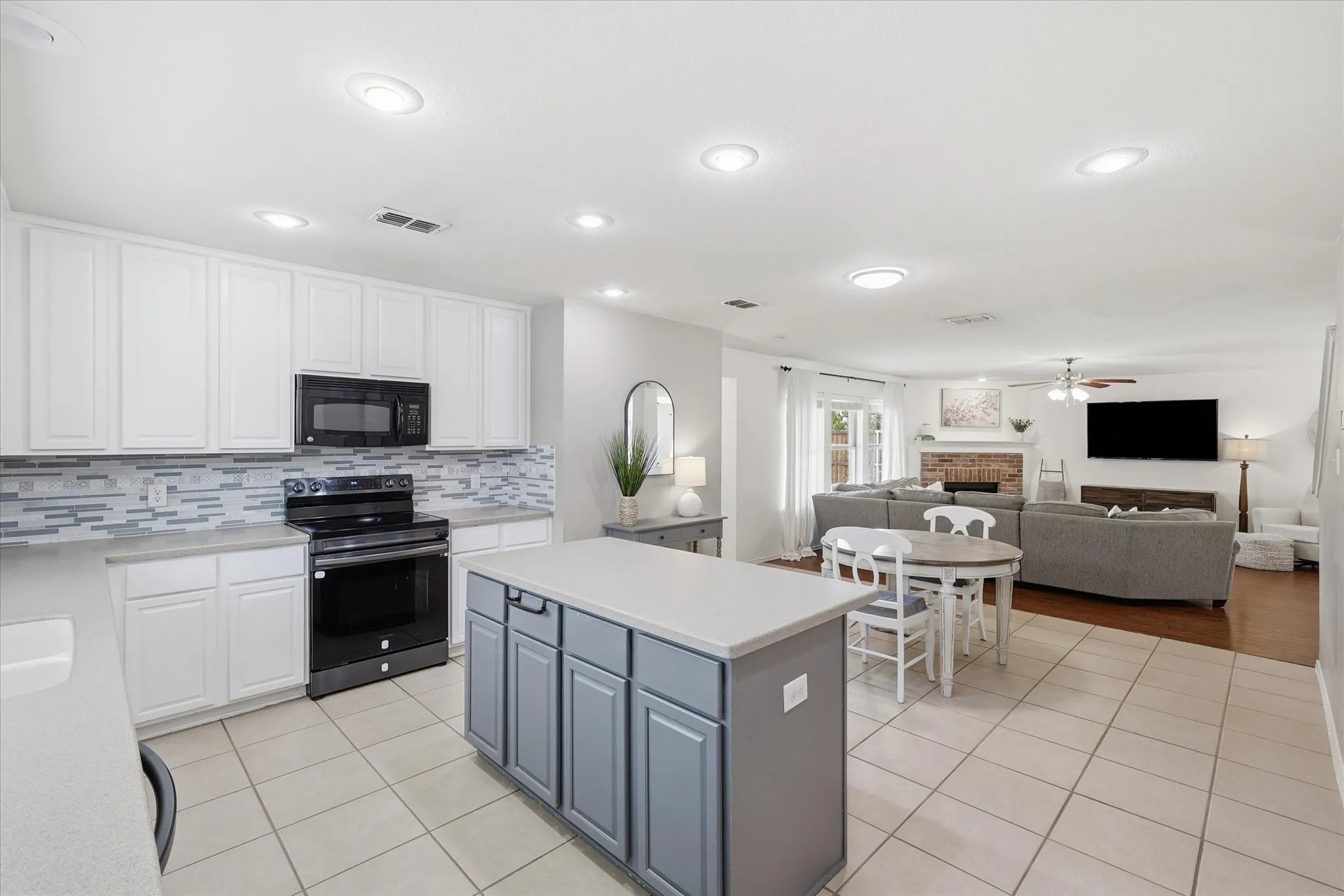 Upgraded kitchen with an abundance of cabinet space