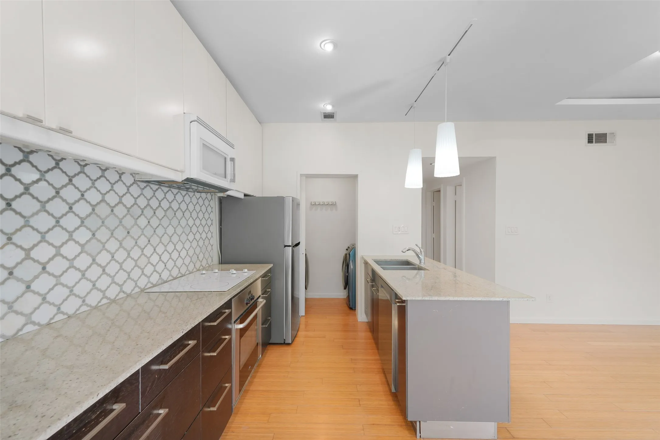 Kitchen and laundry room