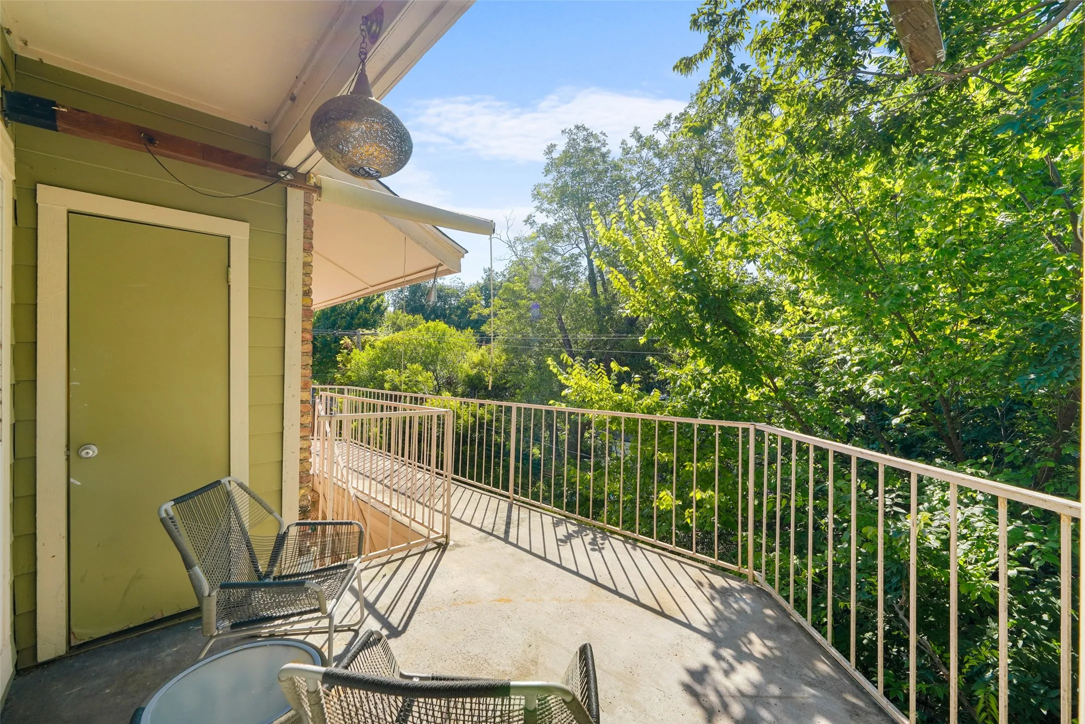 Another view of the balcony
