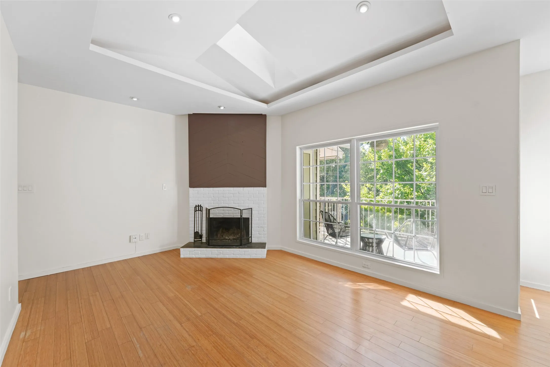 Living room from kitchen peninsula