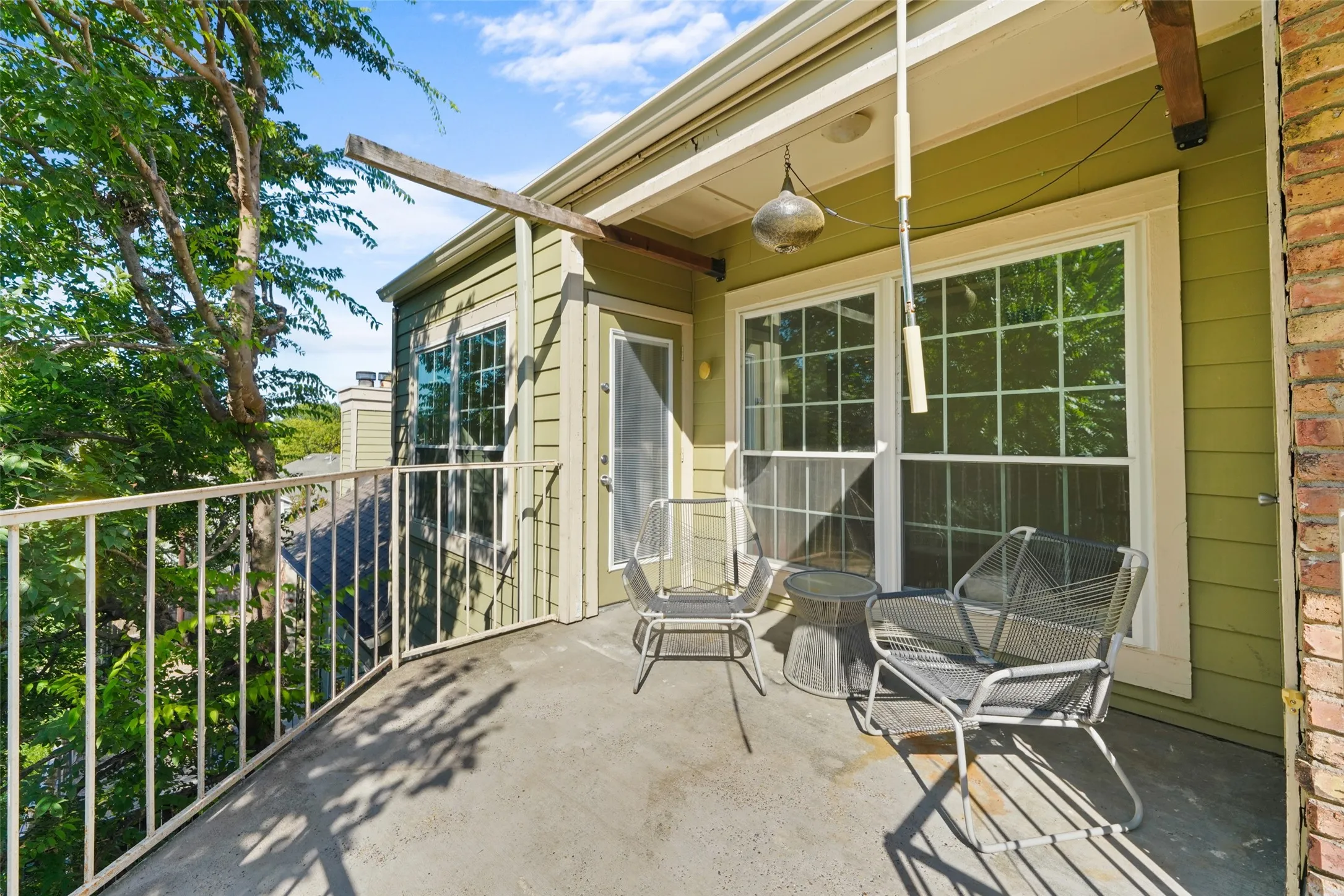 Spacious balcony