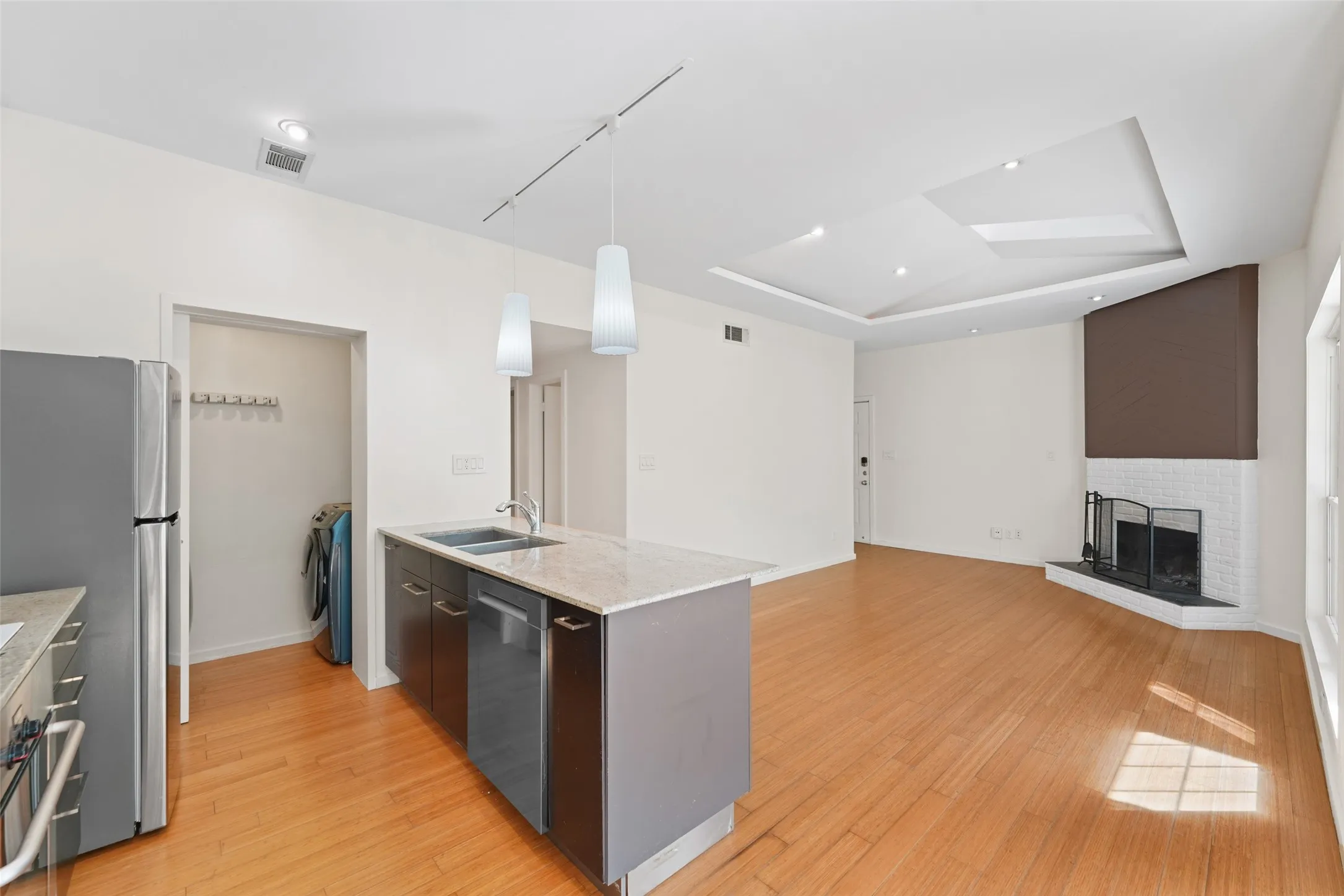 Kitchen and laundry room