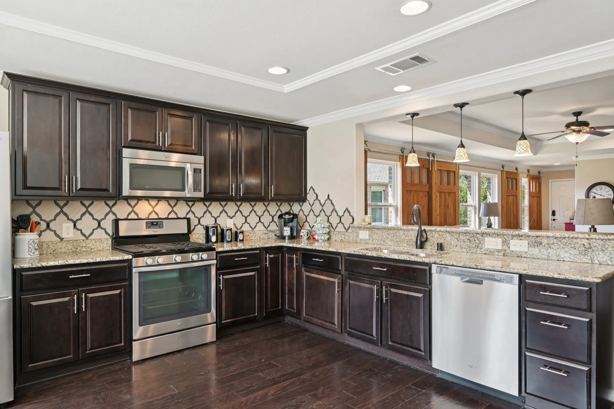 Open concept kitchen