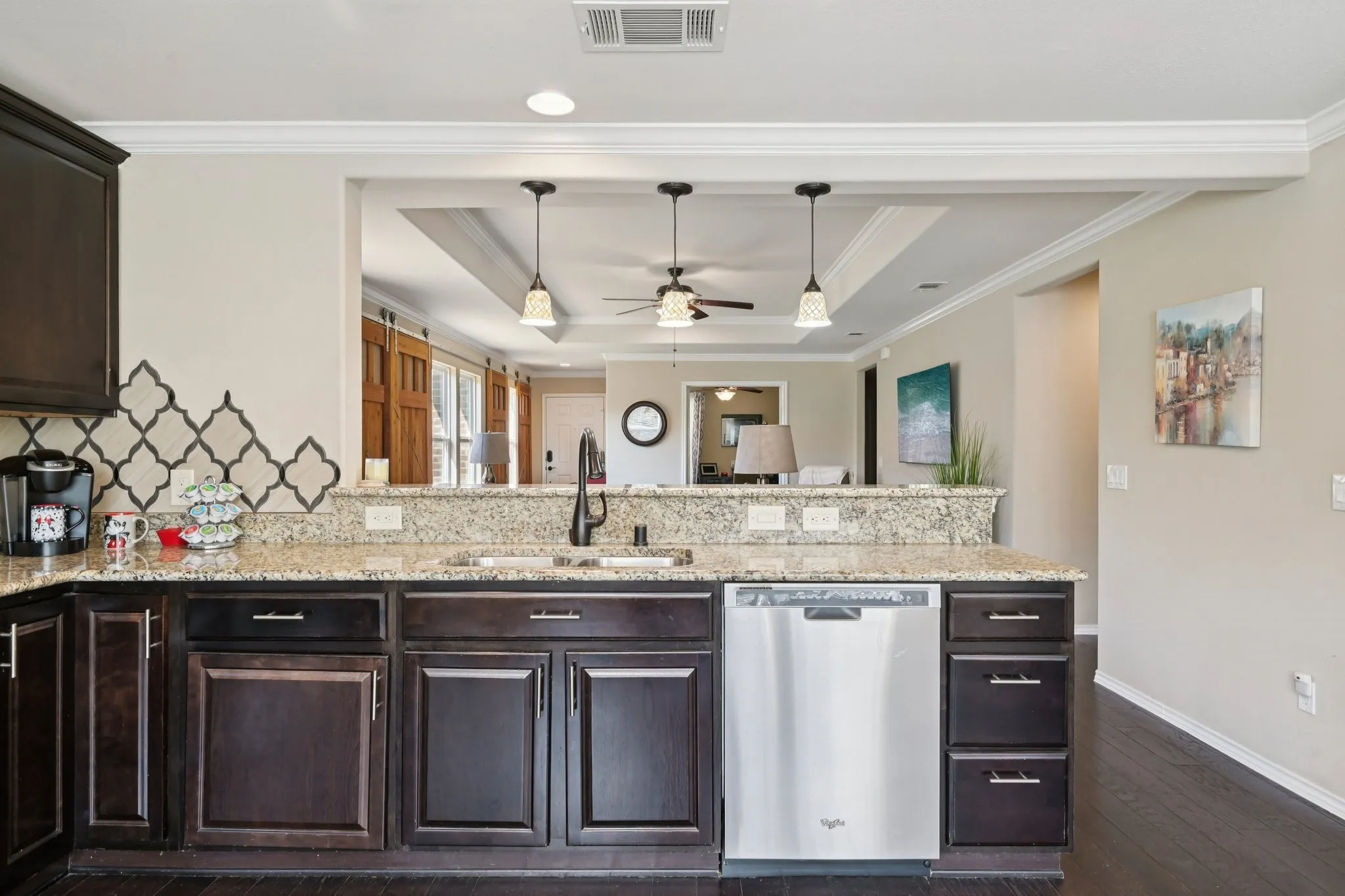 Open concept kitchen