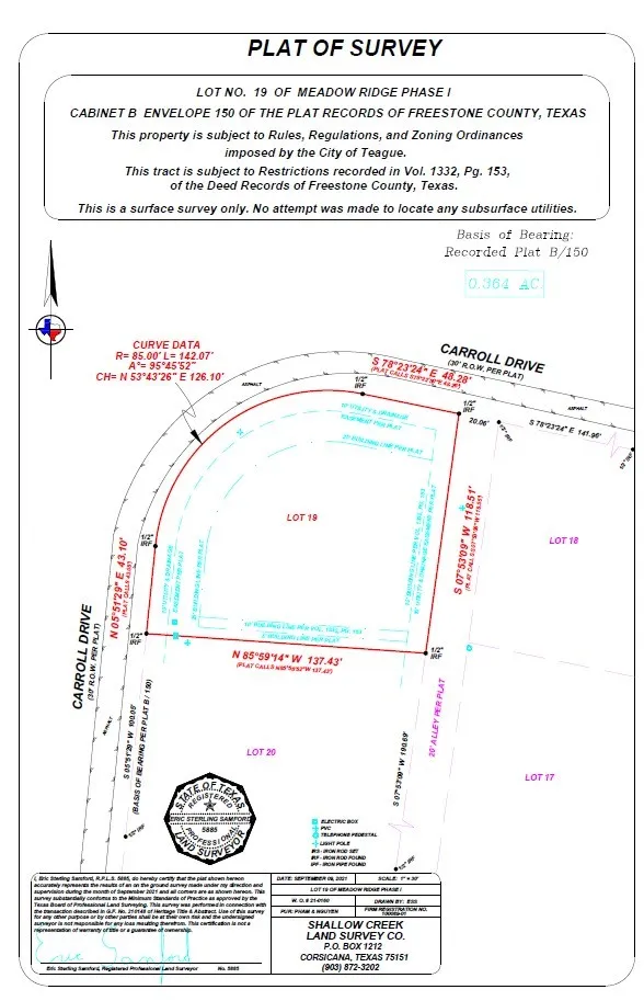 Unimproved Land For Sale in Freestone County , Lot 19 Carroll, Teague, Texas 75860, 0, 0, Garage spaces, 0 Sqft, built in 0, Price $30,000, mls#21361617, Real Estate Agent in Teague, Homes For Sale in Freestone county, Homes For Sale in Teague, Realtor in Teague Texas, Real Estate Brokerage Independent Realty Texas, Luminita Cordes Realtor