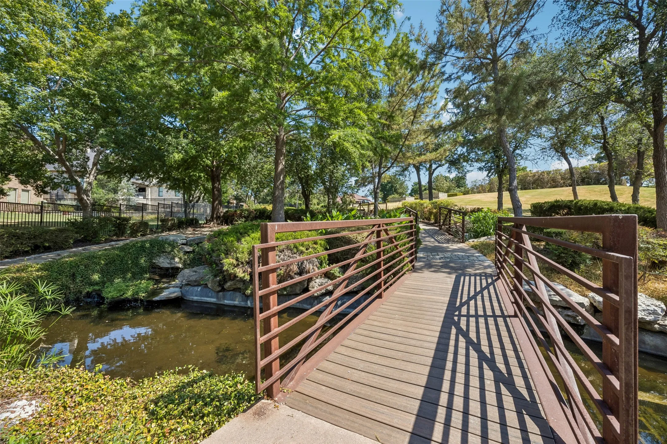 Lovely walking trail is accessed directly from the property