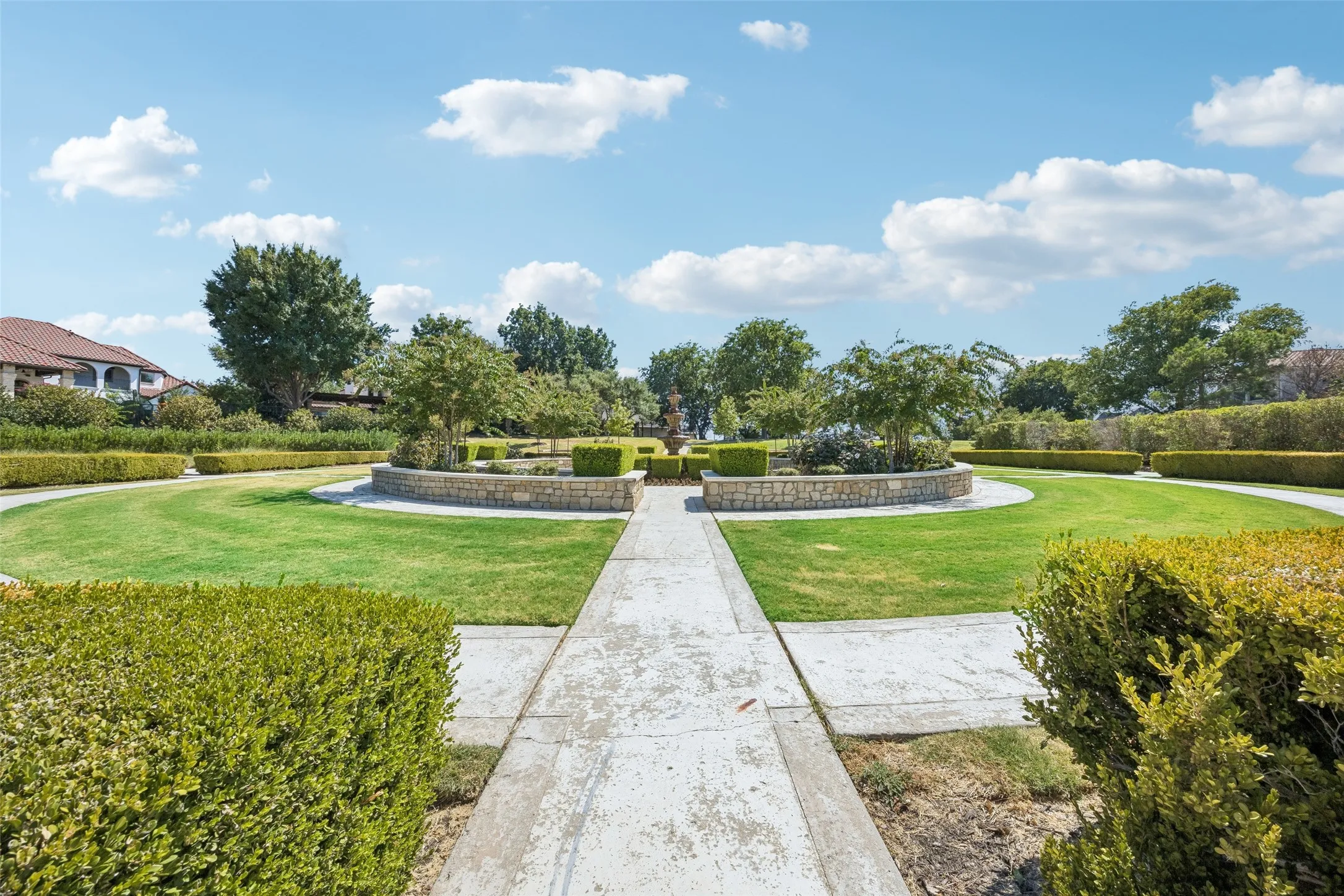 Enchanted Garden is a special feature of this private gated community