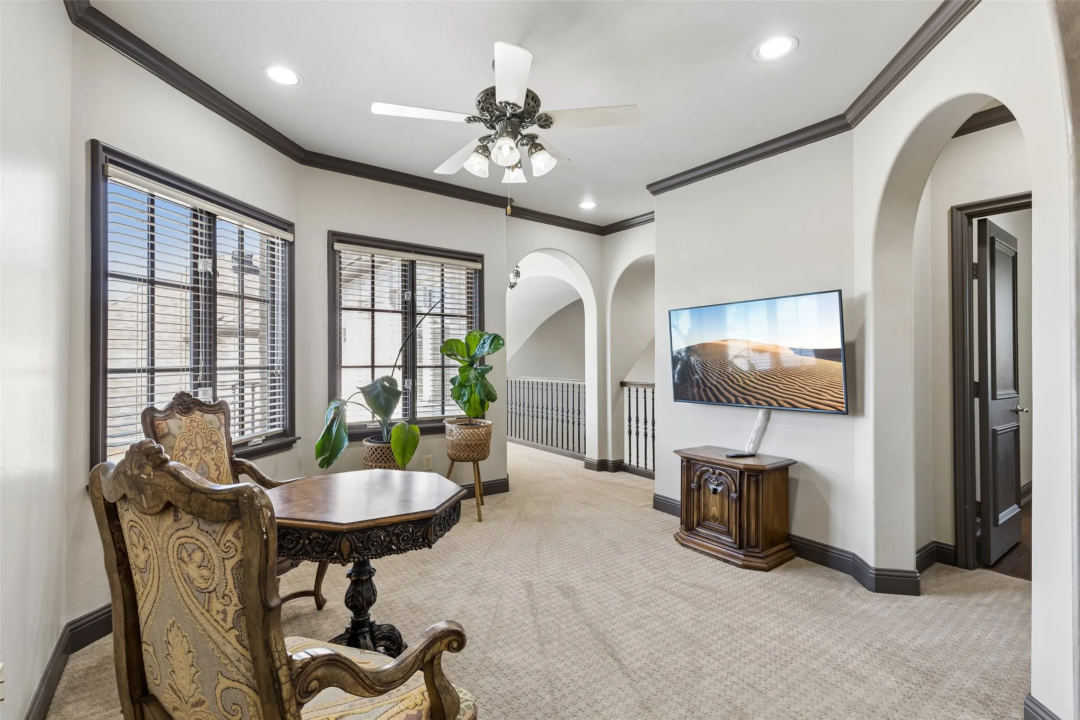 Sitting area on second floor