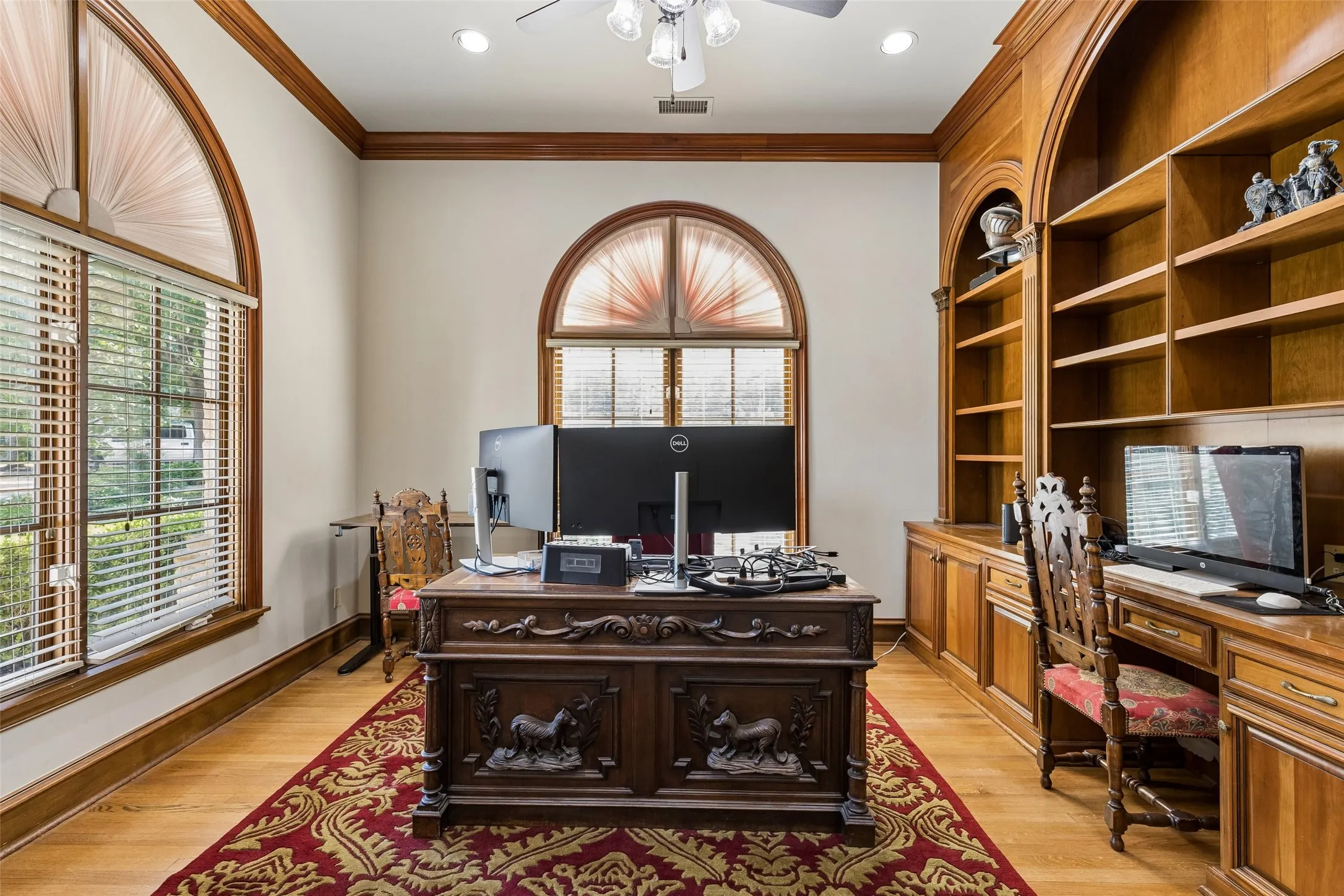 Large built-ins and half bath by officd