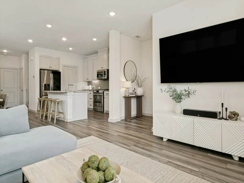 Open-concept living space