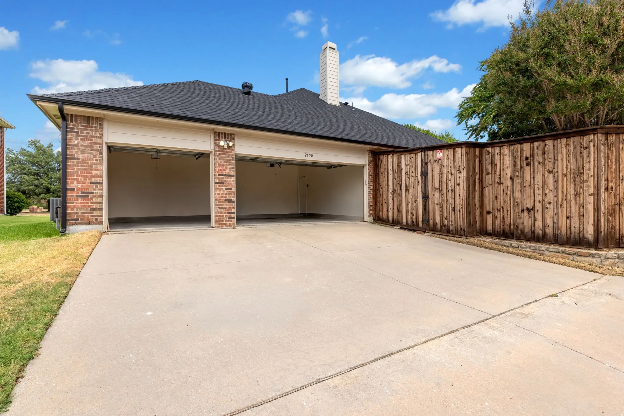 3 car garage