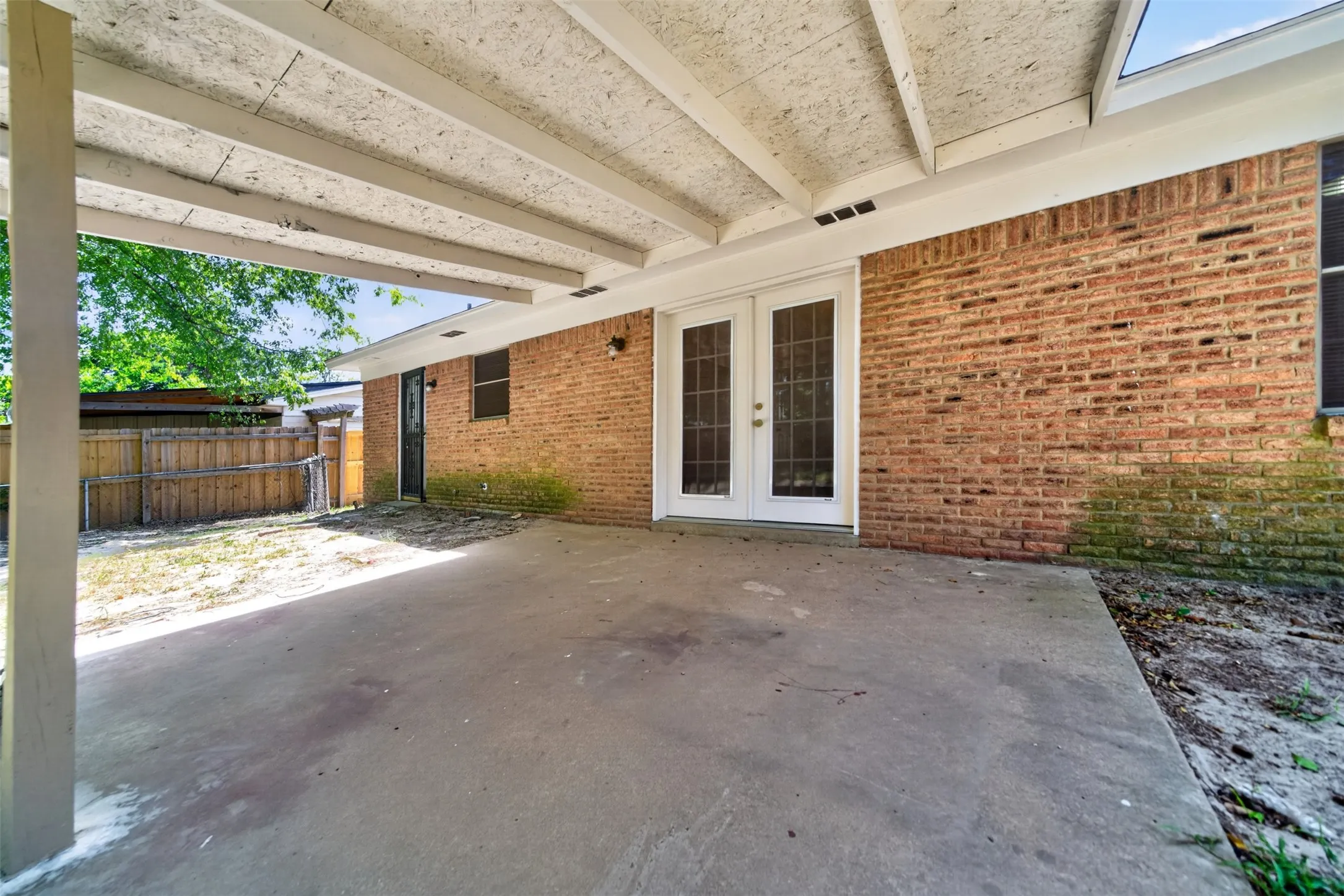 Covered patio